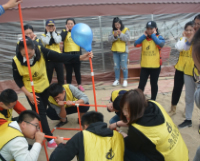 山东寿光人民医院增强团队精神凝聚协作力量拓展训练活动